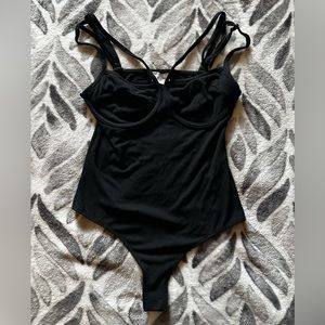 Black Body suit w/ 2 spaghetti straps!